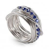 Anello Rubinia Donna Rock Collection Filo Della Vita in Argento Zaffiro AN113AZB-16 - AN113AZB-16